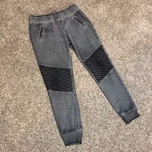 Massimo Distressed Black Sweatpants